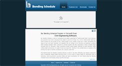 Desktop Screenshot of bendingschedule.com
